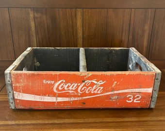 Red Coca Cola Crate | Vintage Crate | Shabby Chic | Antique | Rustic Decor