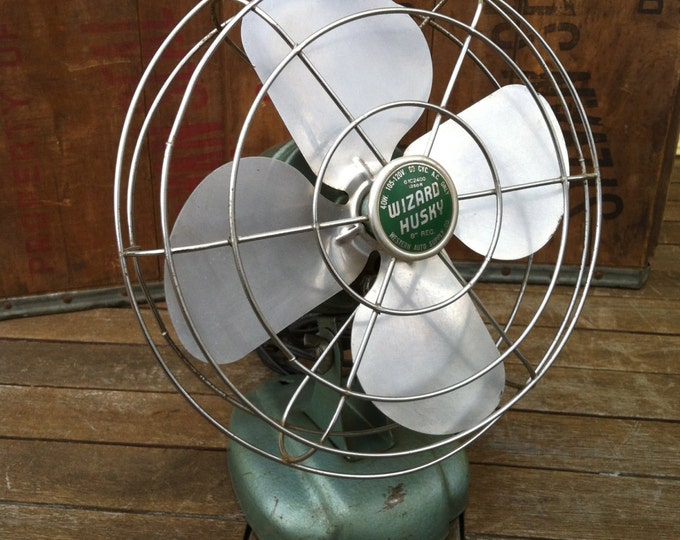 Vintage Wizard Husky 8 Fan Etsy