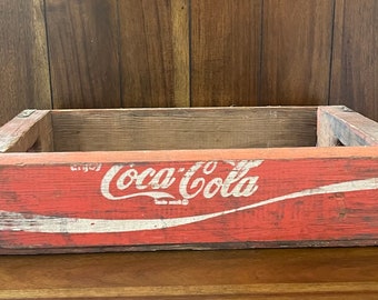 Red Coca Cola Crate | Vintage Crate | Shabby Chic | Antique | Rustic Decor