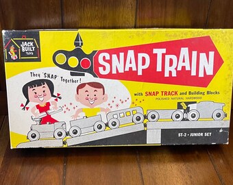 Snap Train Set 1950's by Jack Built Toys ST-1 Beginners Set - New in Box