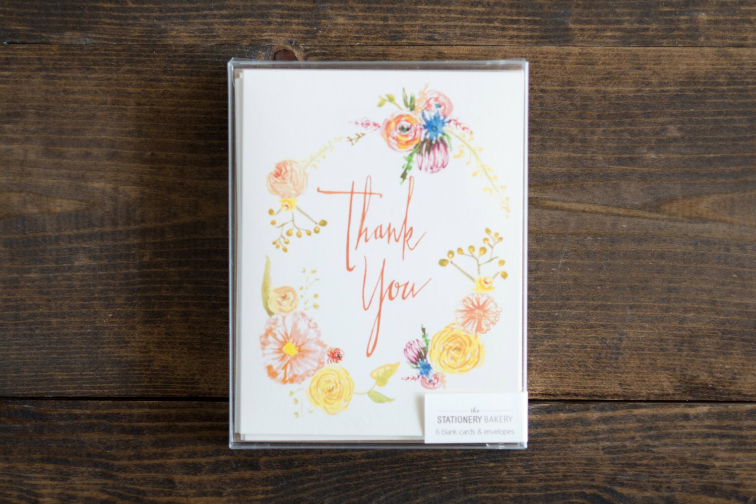 Thank you cards boxed set of 6 cards thank you happy  Etsy