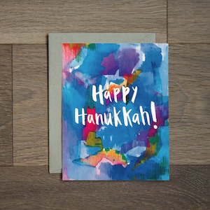 Carte de Hanukkah heureux : jolie carte