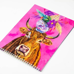 2024 Fancy animal calendar funky animal decor holiday gift teacher gift idea unique wall calendar wire bound calendar fabulous image 5