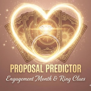 Predicción de propuestas / Mes del compromiso, pistas sobre el anillo y consejos de pareja / PDF de videncia en 24 horas