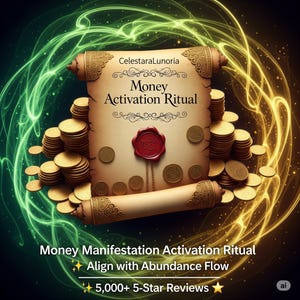 Money Manifestation Activation Ritual | Personalized Wealth Energy Alignment PDF | Attract Abundance