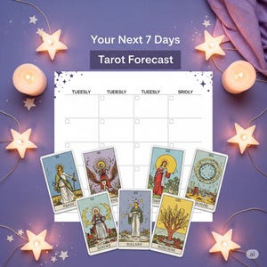 Lecture de tarot hebdomadaire de 7 cartes : conseils personnalisés (PDF en 24 h)