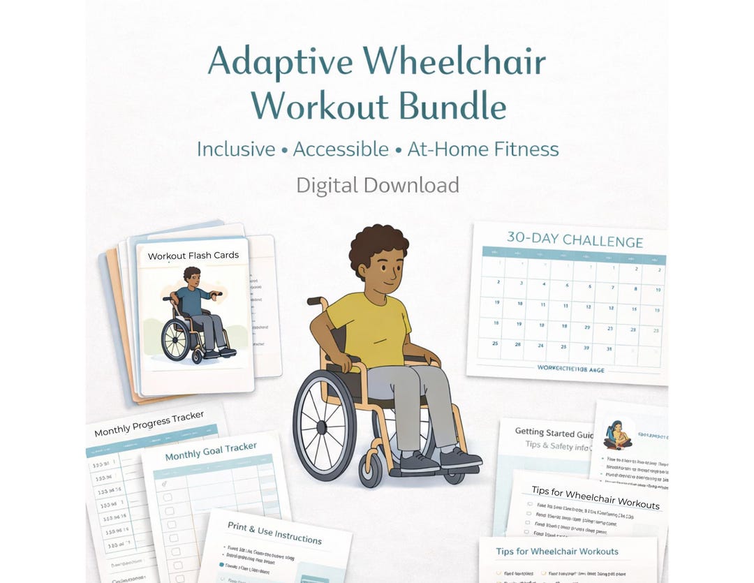 Adaptive Wheelchair Workout Bundle| 30 Day Wheelchair Fitness Challenge ...