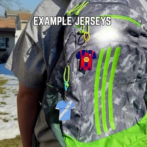 Llavero personalizado de Brasil / Nombre y número personalizados / Etiqueta para bolso de fútbol / Regalo para aficionados al fútbol del Mundial imagen 4