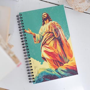 Jesus Spiral Notebook: Christian Journal with Dotted Pages