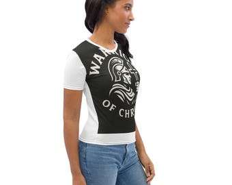 Kriegerin Christi T-Shirt für Frauen | Christliches Grafik-T-Shirt | Glaube basiert Kleidung | Bibel Vers Shirt | Religiöses Geschenk für Sie