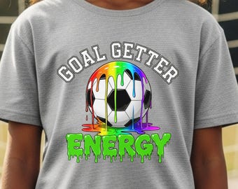Youth Soccer Graphic Tee, Goal Getter Energy Game Day Shirt