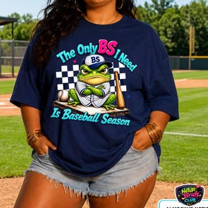 Camiseta gráfica divertida y sarcástica para la temporada de béisbol, camiseta de rana gruñona