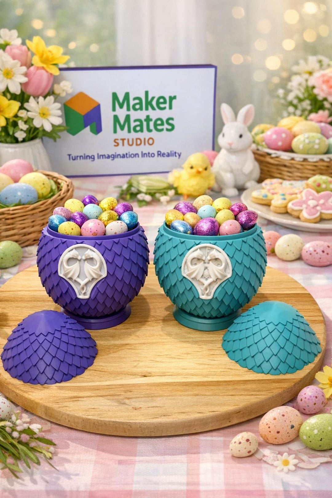 3D Printed Dragon Easter Eggs – Fantasy Collectible Display Decor - Etsy