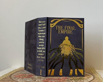 El Imperio Final (trilogía de los nacidos de la bruma) de Brandon Sanderson, edición encuadernada en ante y reencuadernada