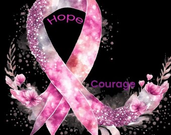 T-Shirt Hope Courage Breast Cancer