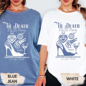 Til Death Do Us Party Bachelorette Shirt,Bride Or Die Gothic Bachelorette Shirt,Skeleton Bride Shirt Comfort Colors,Spooky Bridal Party Gift