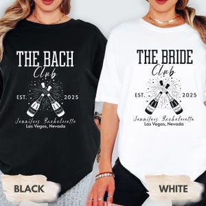 Custom Bachelorette Party Shirts,The Bach Club Bachelorette Shirts,Bridesmaid Shirts,Personalized Luxury Bachelorette, Bachelorette Gift