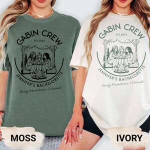 Cabin Mountain Bride Tee, Camp Bachelorette Party Shirt, Custom Bachelorette Comfort Colors, Hiking Bridal Party, Bachelorette Party Hoodie