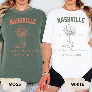Custom Nashville Bachelorette Shirts, Rodeo Bachelorette, Cowgirl Bachelorette, Comfort Colors, Funny Bachelorette Shirts, Nashville Bridal