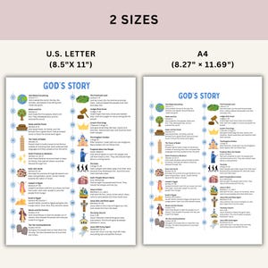 Kinder Bibel Timeline Chart Druckbare Lernressource, Chronologisches Bibelstudienwerkzeug, Sonntagsschulaktivitätsseiten Digitaler Download Bild 6