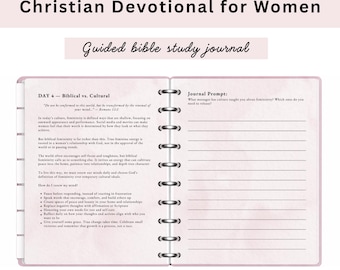 21-Day Christian Devotional for Women, Biblical Femininity Bible Study Journal, Printable Bible Study & Reflection, Scripture Guided Journal