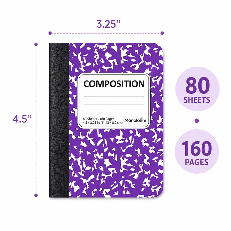 Custom Composition Books - Personalized Cover (mini, Medium, Regular ...