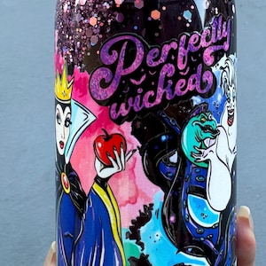 Perfectly Wicked Villains Snow Globe Tumbler