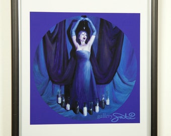 Giclée Print, Framed - Third Eye Chakra Art – ‘The Seer’ - by Shelley Irish, 8.5" x 11", Fine Art Giclée Print on Metallic Paper