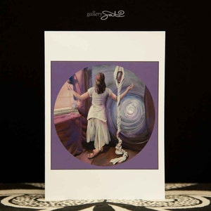 Greeting Card - Crown Chakra 5 « x 7 » carte des œuvres d'art originales par Shelley irlandais