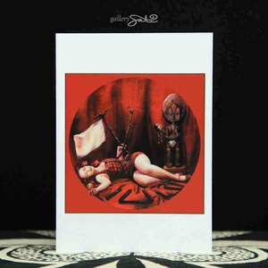 Carte de voeux - Chakra racine 5 x 7 po, carte des œuvres d'art originales par Shelley irlandais