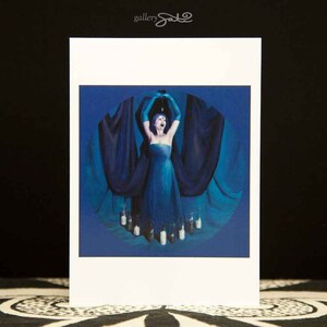 Tarjeta - de felicitación frente Chakra 5 "x 7" tarjeta de la obra Original de Shelley irlandés