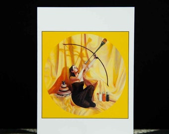 Greeting Card - Solar Plexus Chakra 5” x 7” Card of Original Artwork by Shelley Irish