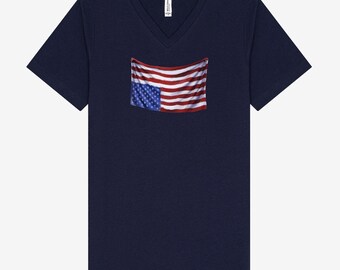 Amerikanische Flagge in Not T-Shirt, Upside-down-Amerikanische Flagge SOS, UNUnited Staaten von Amerika, Ein Land, das durch die Politk geteilt ist, Pro-Demokratie