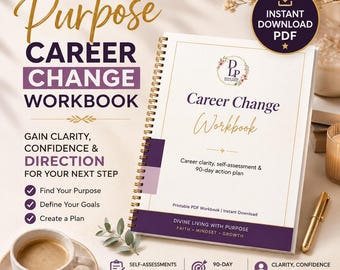 Cuaderno de trabajo para encontrar tu propósito profesional / Guía rellenable para la claridad y la dirección profesional (PDF)