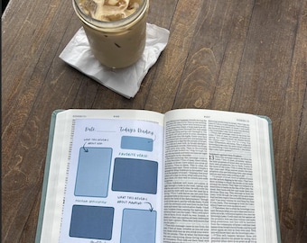 Bible Journal Pages | Guided Scripture Notes, Christian Gift