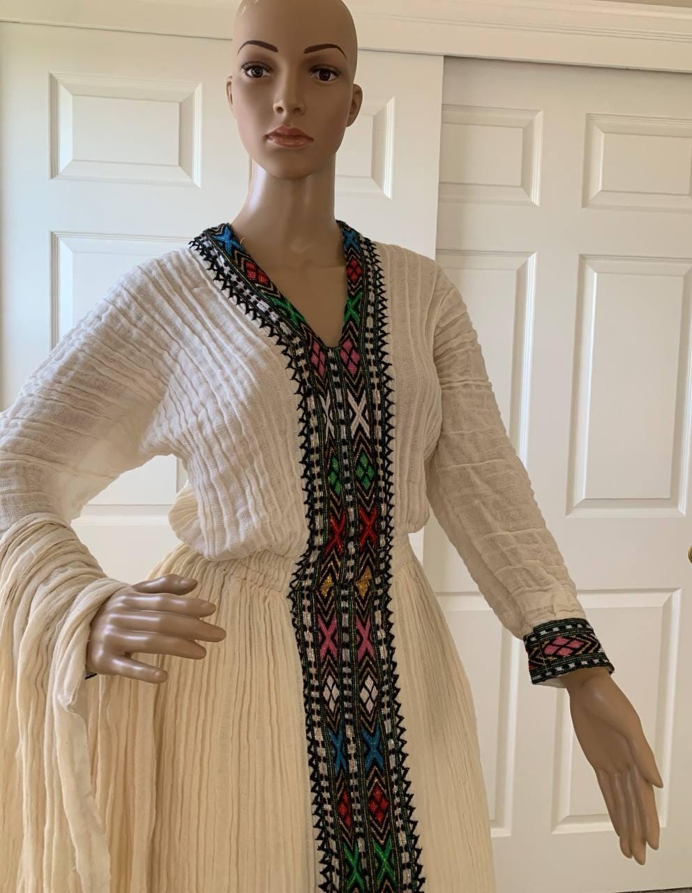 sachin and babi light blue dress Ethiopian Chiffon Dresses main image 1