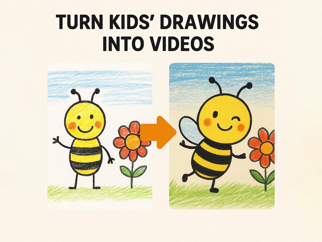 Bring Your Kids Drawings to Life | Animate Kids Art - Etsy