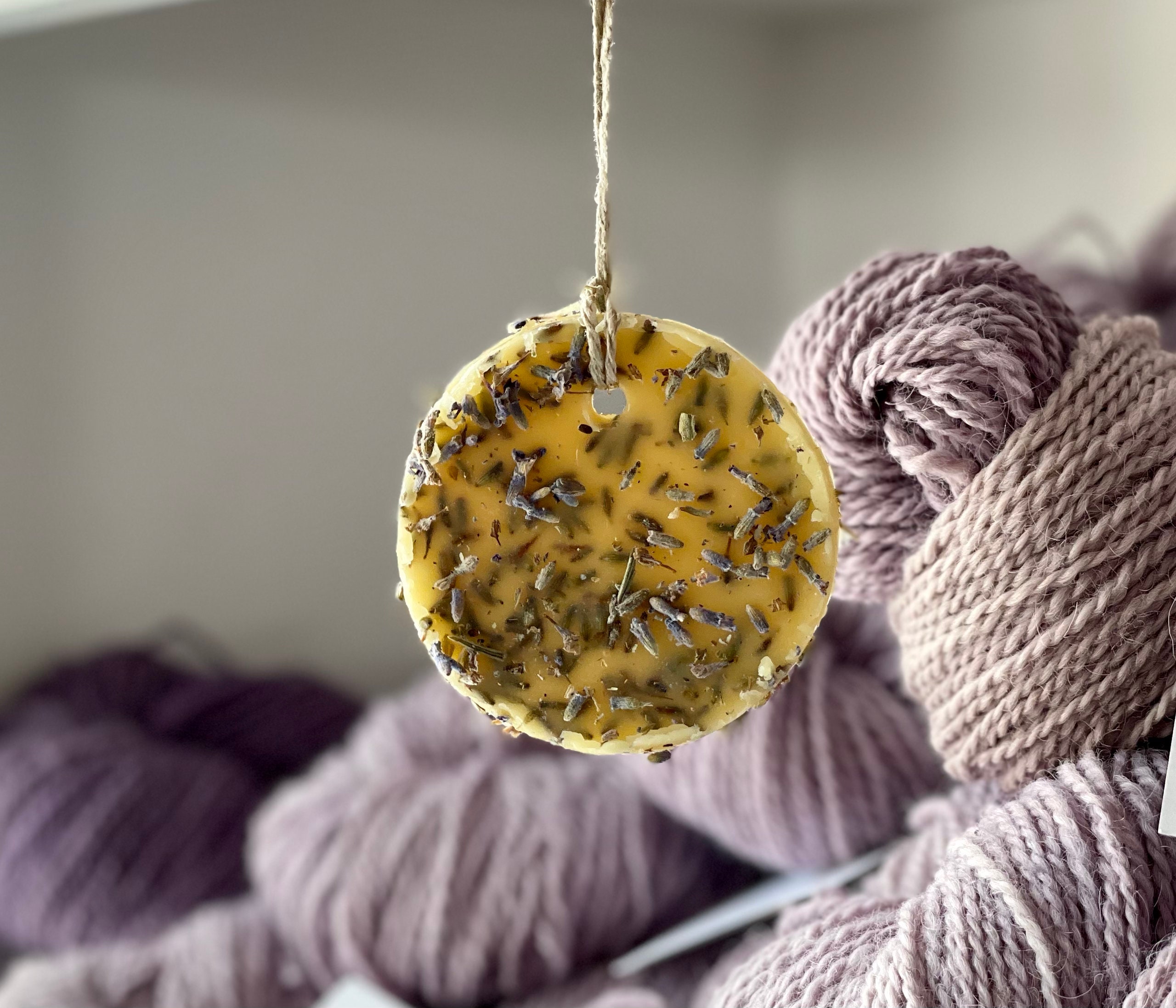 Farm Made Lavender Beeswax Sachet for Yarn/Wardrobe Storage/Room Fres…