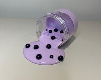 Taro Boba Slime | Bubble tea slime | Lavender Glossy Slime | Glossy & Stretchy Slime | Boba slime