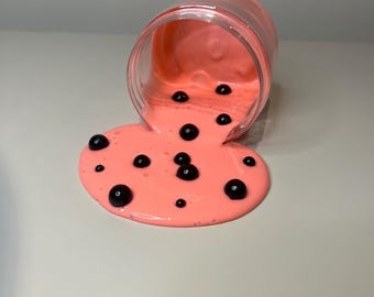 Strawberry Boba Slime | Bubble tea slime | Glossy Slime | Stretchy Slime | Strawberry slime | Boba slime | Strawberry scented