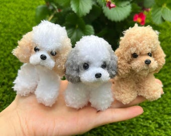 Handmade Mini Poodle/Cockapoo/Cavapoo Figurine – Desk Pet Decoration, Gifts for Dog Lovers