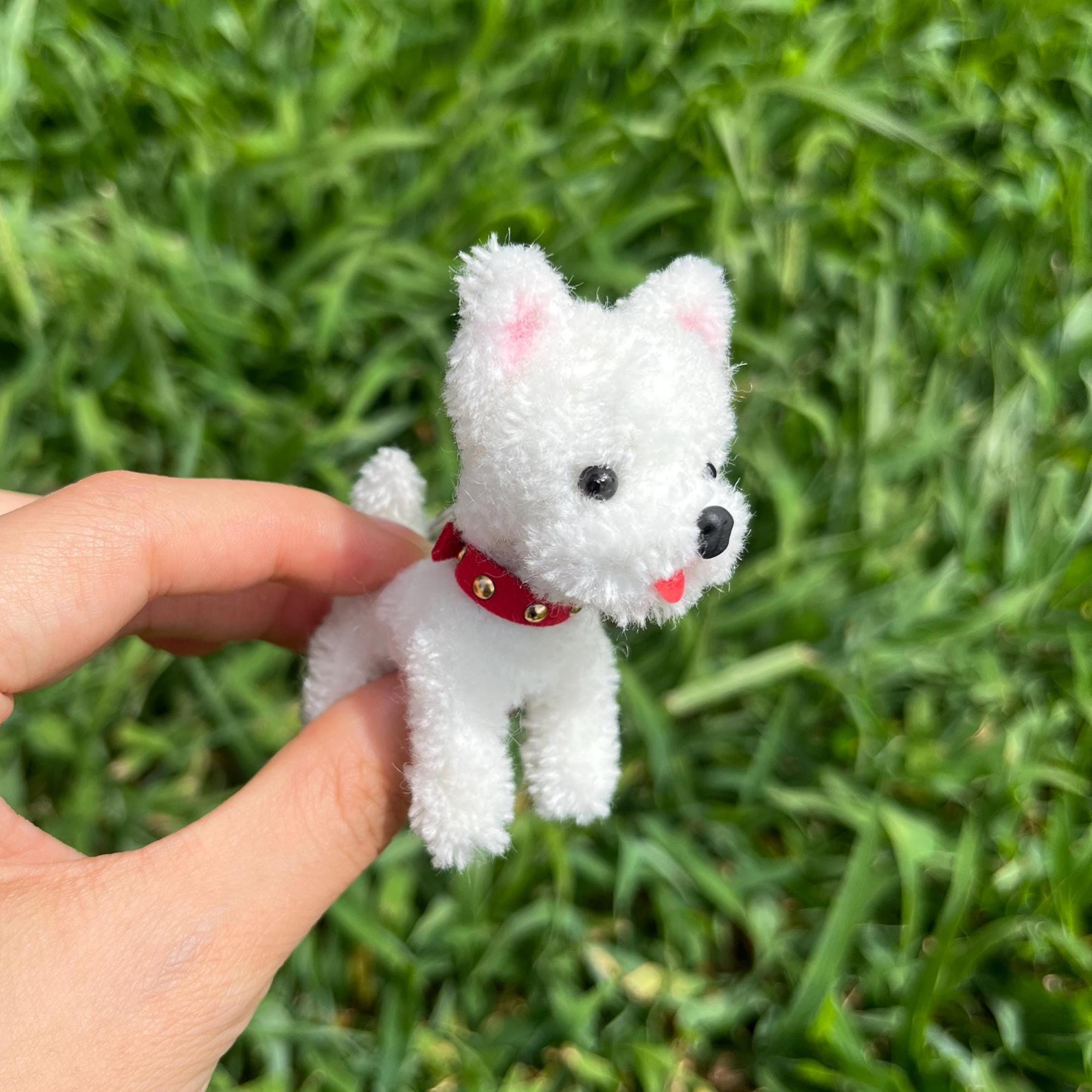 Handmade Mini Poodle Keychain – Fluffy Dog Bag Charm Accessory - Etsy