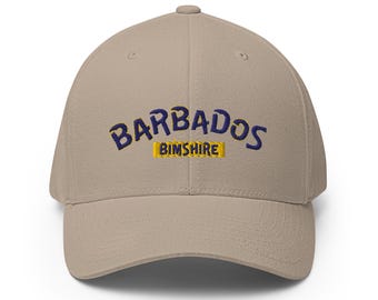 Barbados BIMSHIRE *Embroidered Fitted* Cap– | Rep Yo’ Island Collection