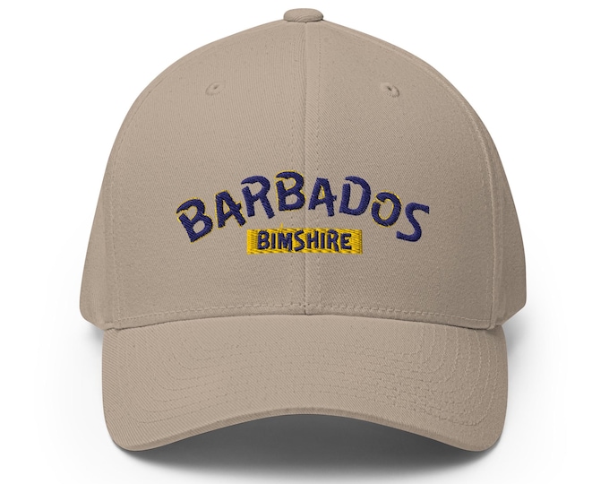 Barbados BIMSHIRE *Embroidered Fitted* Cap– | Rep Yo’ Island Collection