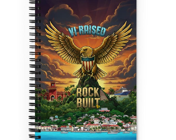 VI Raised Rock Built Spiral notebook | 5.5" x 8.5"