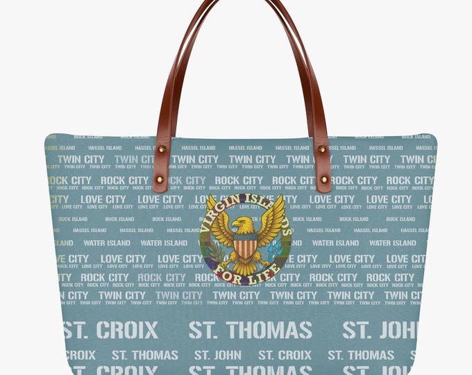Large Classic Virgin Islands for Life Cloth Tote Bag