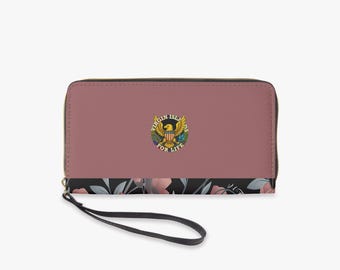 Midnight Bloom VI For Life Wristlet Wallet