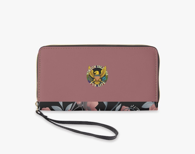 Midnight Bloom VI For Life Wristlet Wallet