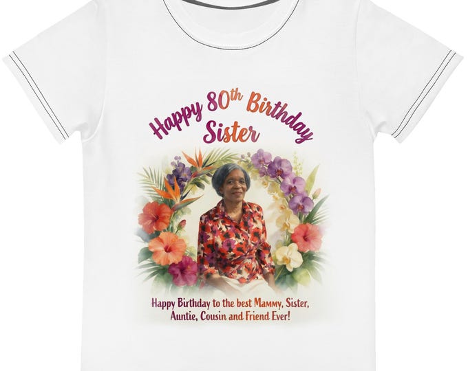 Kids crew neck t-shirt | Happy Birthday Sister Celebration Shirt