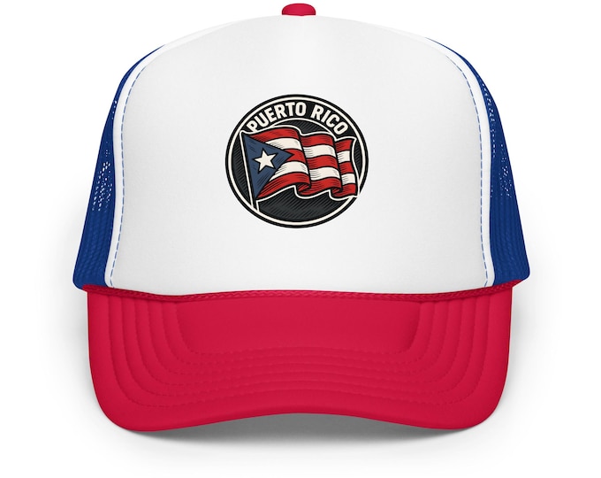 Puerto Rico *Foam Trucker* Hat – Red | Rep Yo’ Island Cap